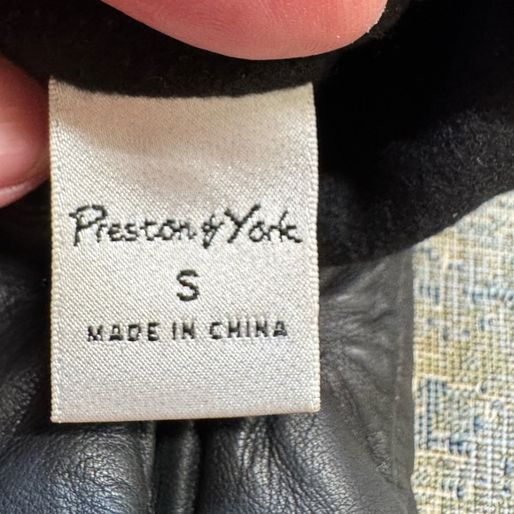 Preston & York Leather EUC Black Lined Gloves‎ Women's sz S Excellent condition! - Picture 5 of 8